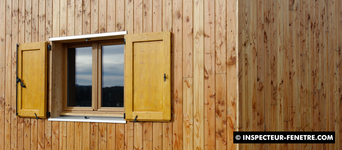 fenêtre bois chalet maison